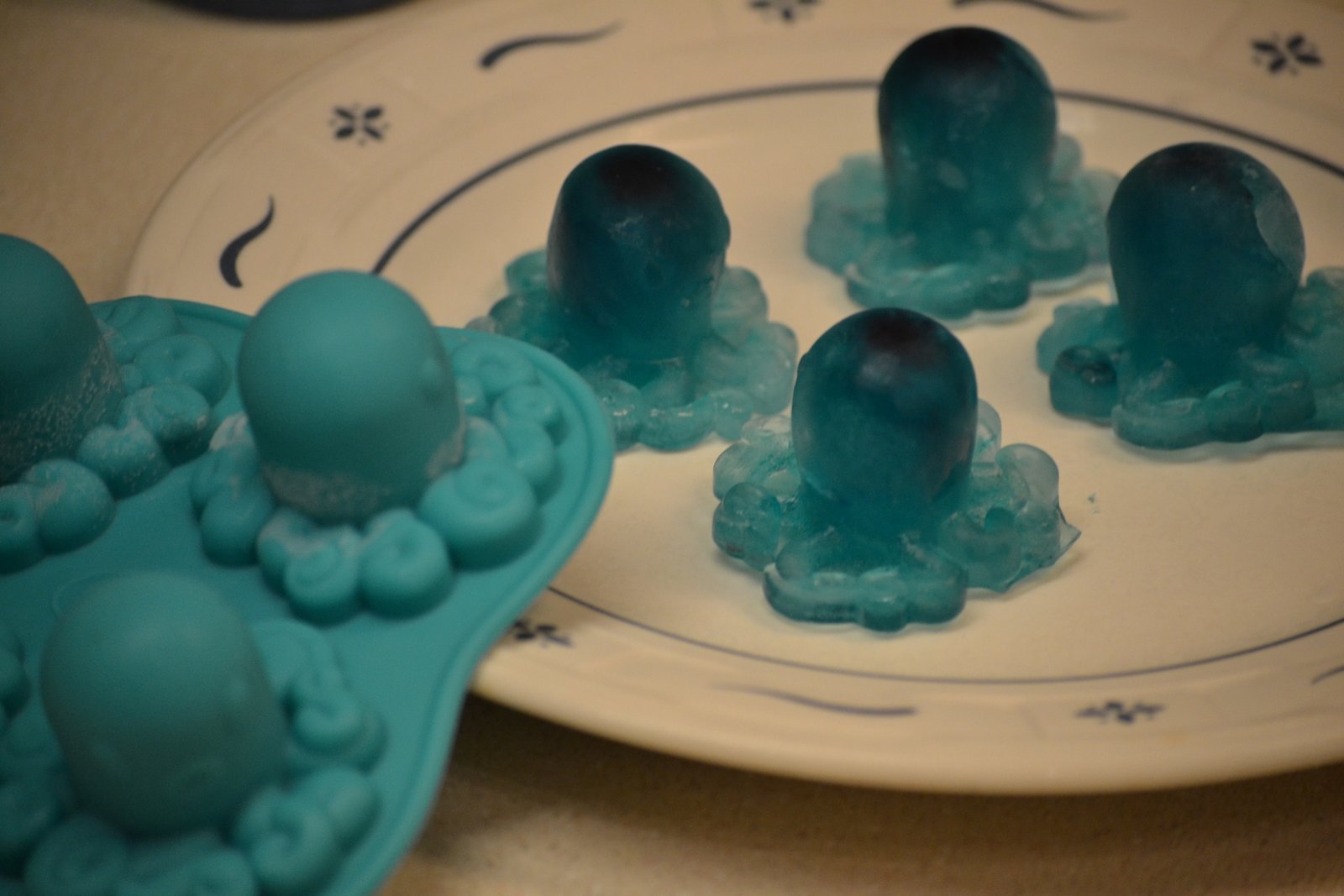 Octopus ice cubes