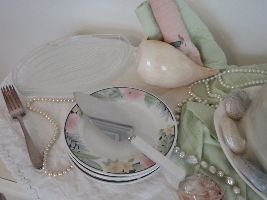 pretty plates and shells