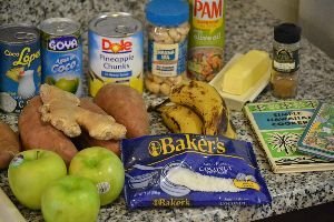 Hawaiian Sweet Potato Casserole Ingredients_small