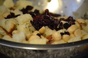 adding the dried cranberries_small