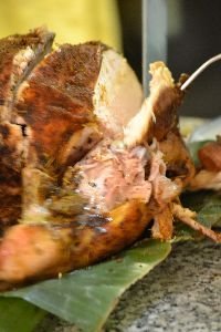 slicing the turkey breast_small