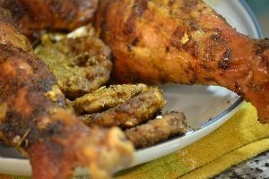 the turkey sausages Gordon inserted before cooking_small