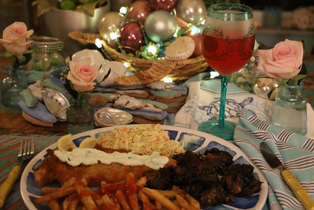 In My Beachy Christmas Nook