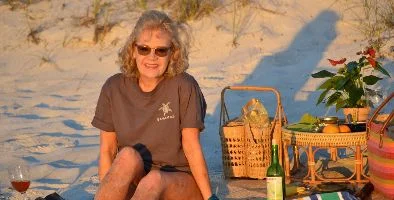 Julie on the beach in January_small