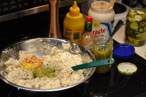 making my turkey salad_small