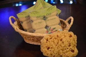 olive oil soap and sponge from sea_small