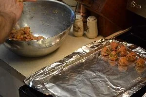 rolling out the rest into meatballs_small