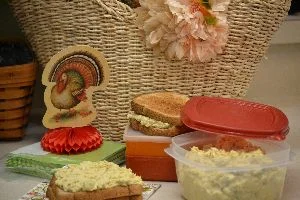 taking turkey salad with us_small