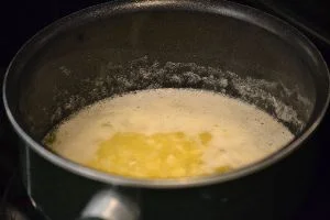 melt butter in a saucepan_small